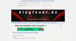 Desktop Screenshot of blogfeuer.de