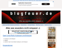 Tablet Screenshot of blogfeuer.de